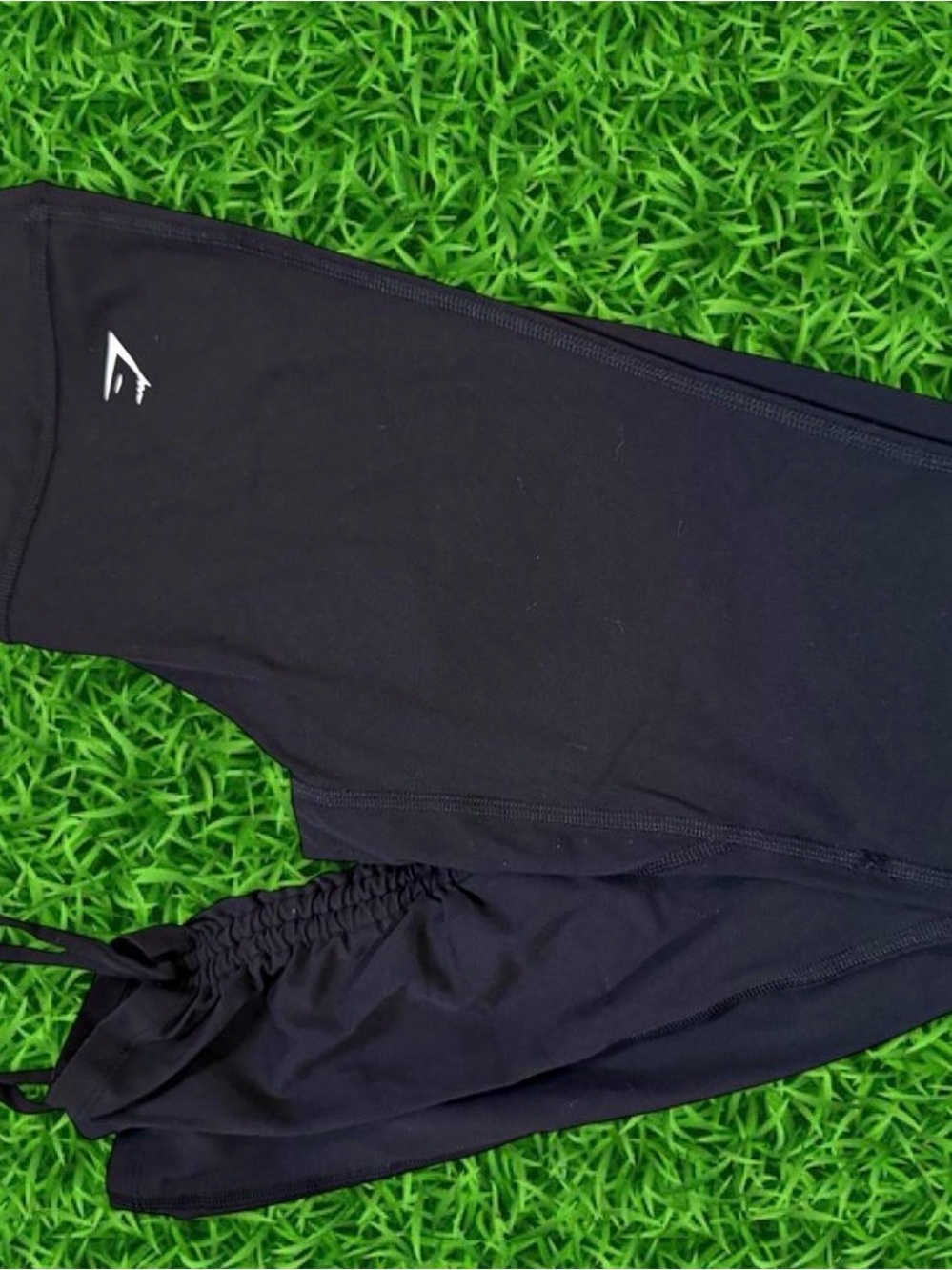 Gymshark Black Leggings with White Logo